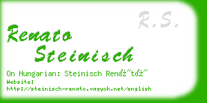 renato steinisch business card